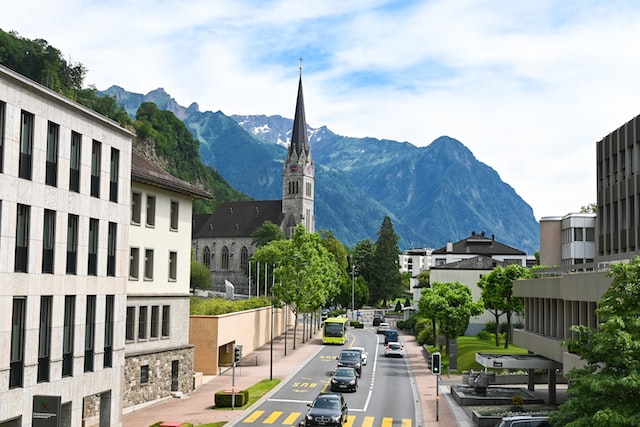 Liechtenstein-huvudstad-Vaduz